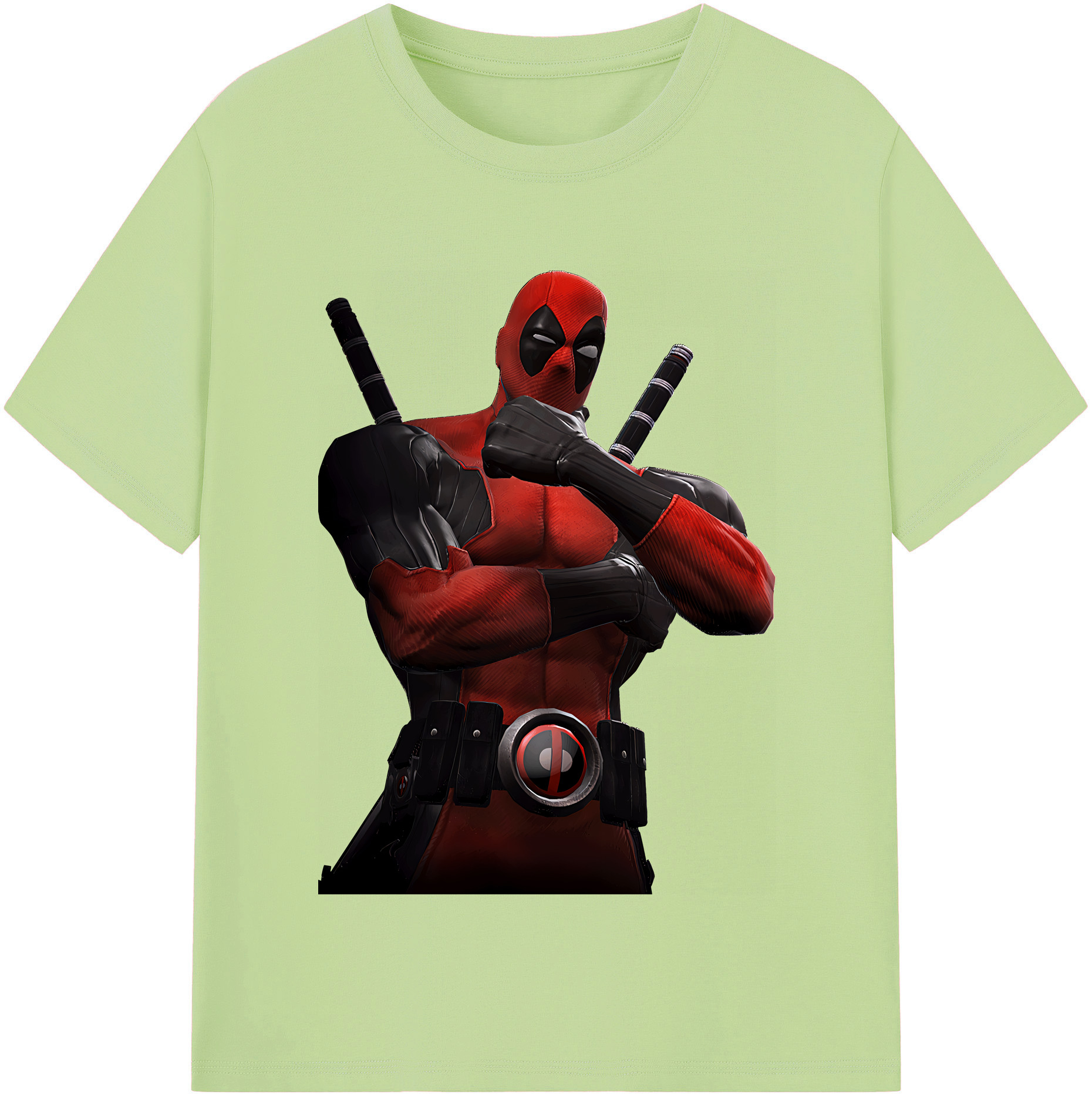 （画像用） Deadpool デッドプール 綿100％半袖Tシャツ（フロントプリント）